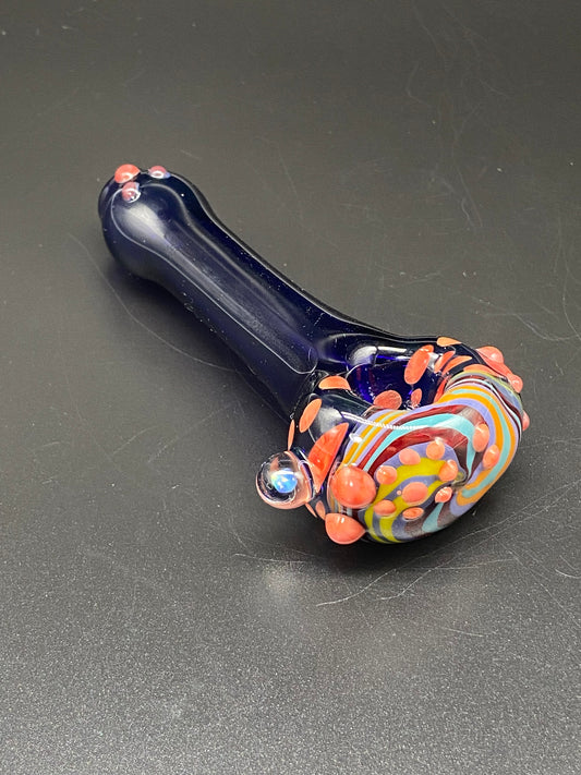 FunDumbMental Cobalt spoon with Linework