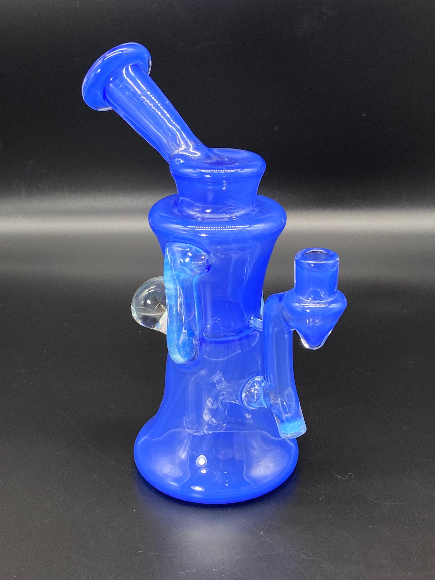 Djinn Glass Blue Satin and Global Gillcycler w/ Opal