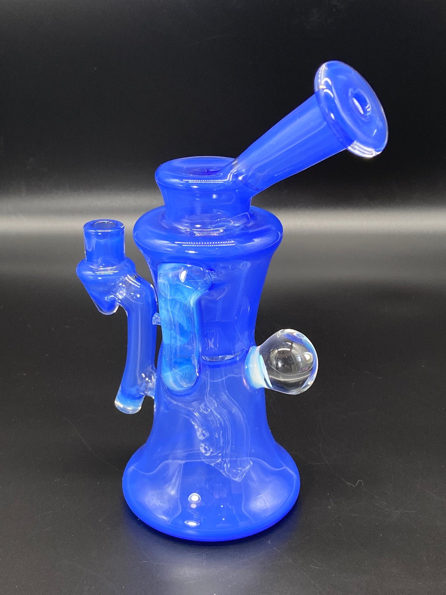 Djinn Glass Blue Satin and Global Gillcycler w/ Opal