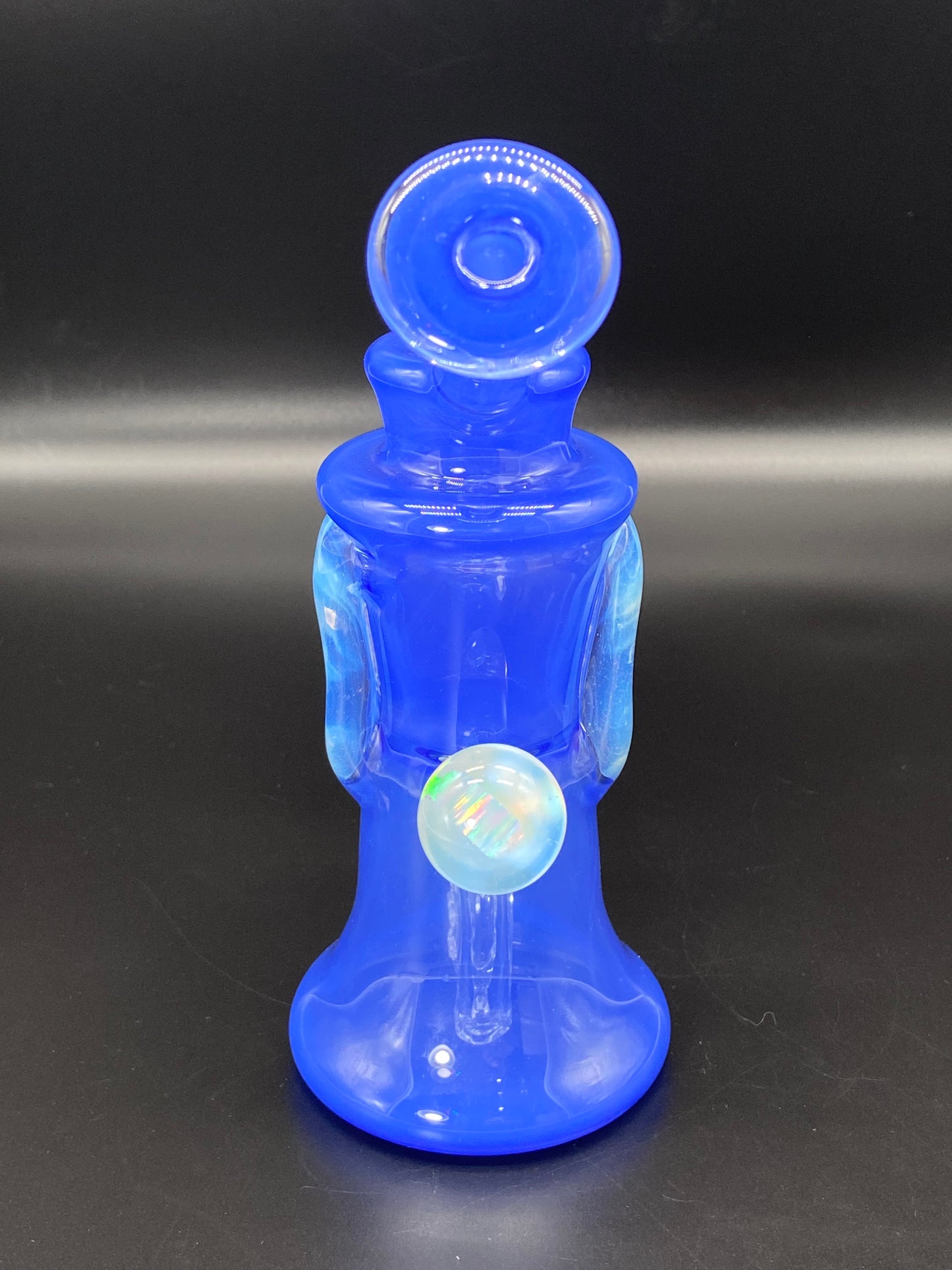 Djinn Glass Blue Satin and Global Gillcycler w/ Opal