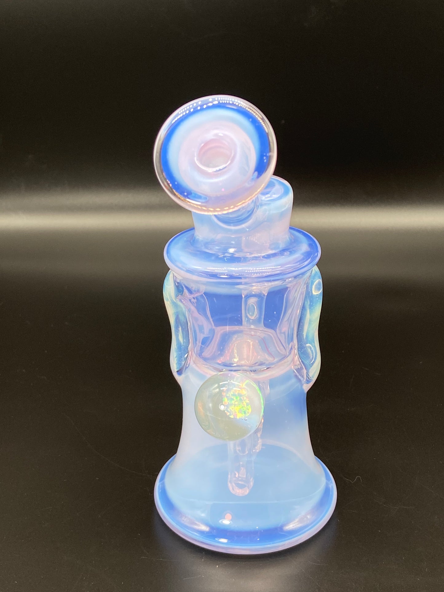 Djinn Glass Blue Satin over Global Gillcycler with Opal