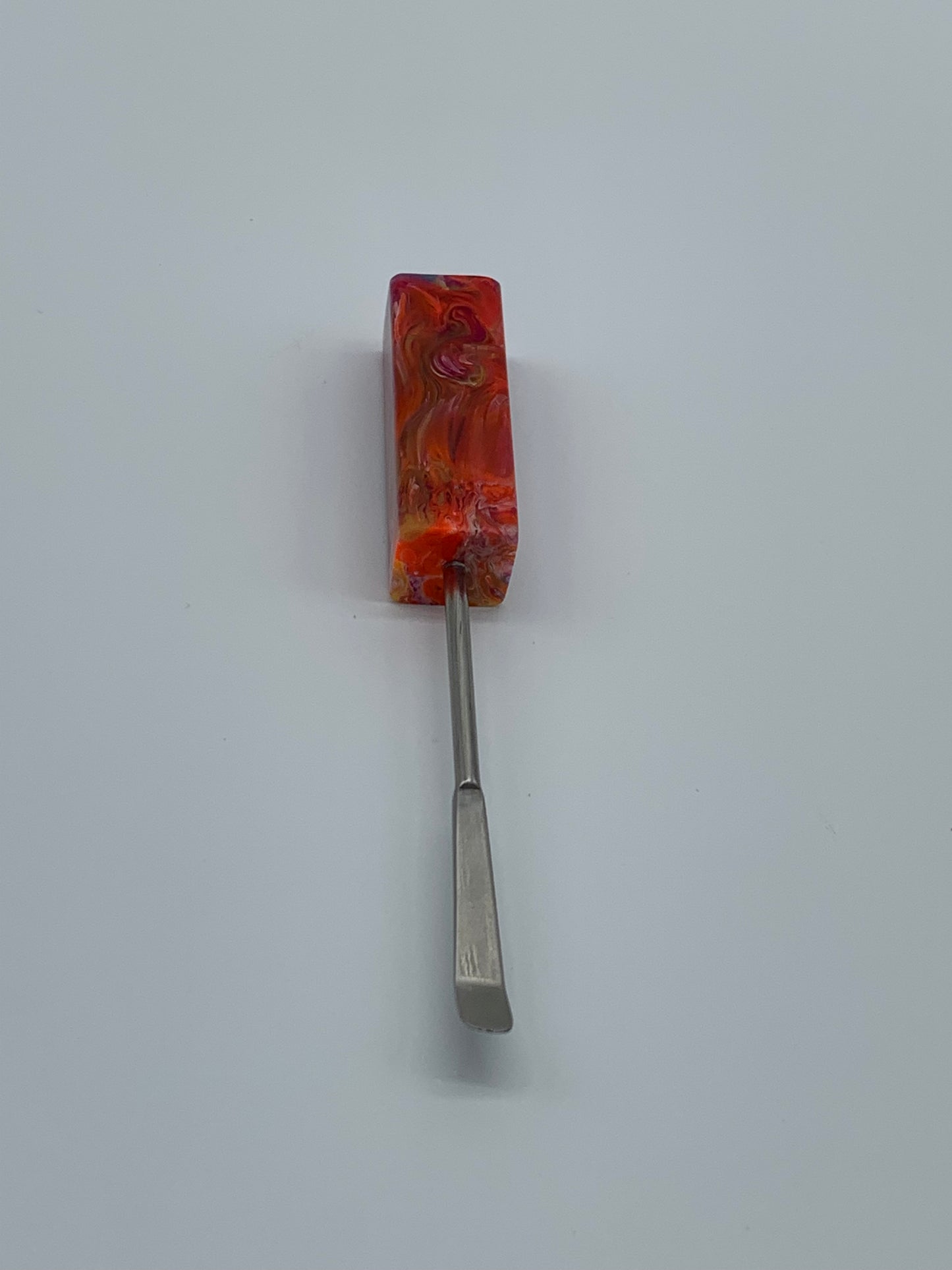 Kraken Dab Tools Titanium Tip w/ Red and Orange Resin Handle