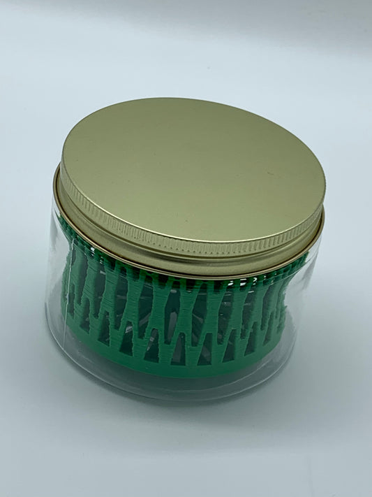 Kuhns Glass 12 Ounce Jar and Strainer