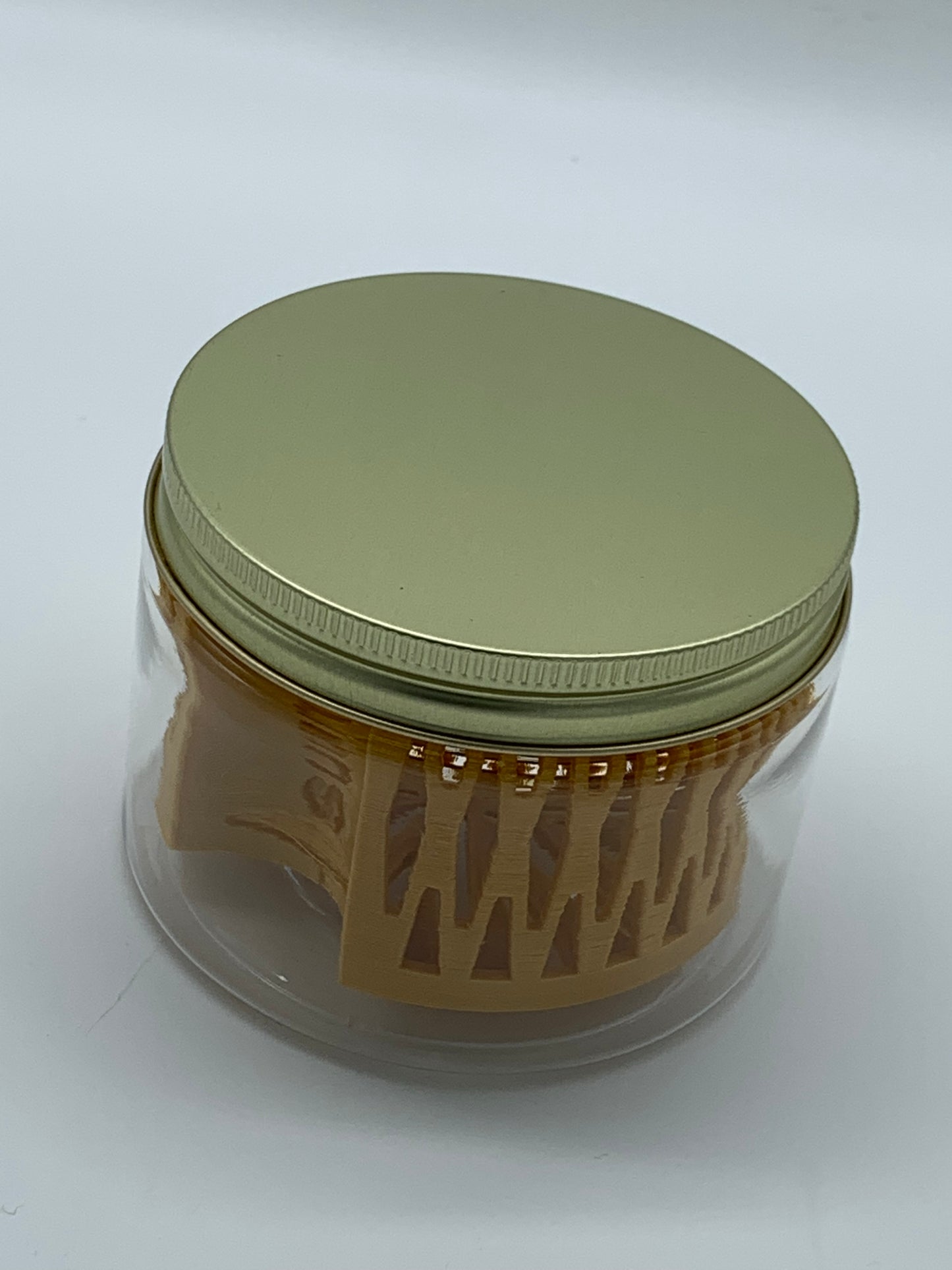 Kuhns Glass 12 Ounce Jar and Strainer