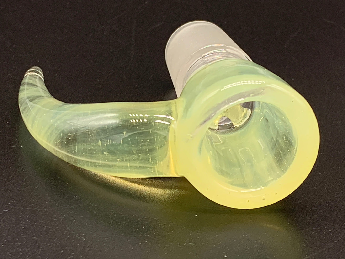 FunDumbMental Glass 18mm Ghost yellow Horned Bowl