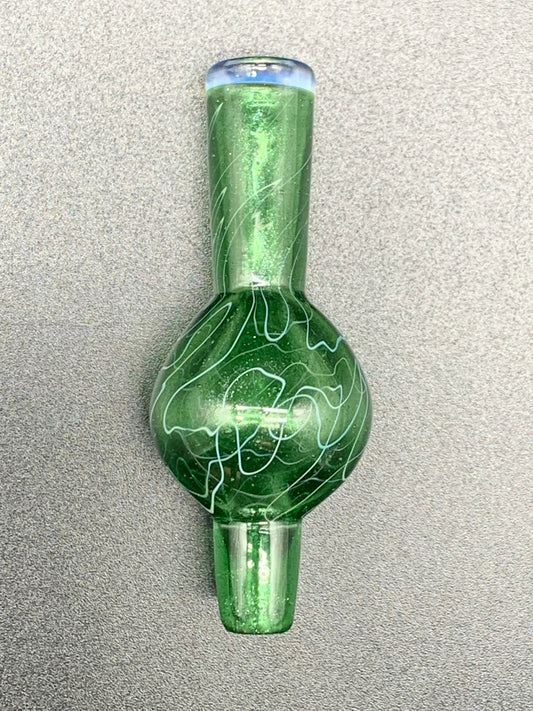 Gargamelt Glass Green Stardust Scribble Tech Bubble Cap