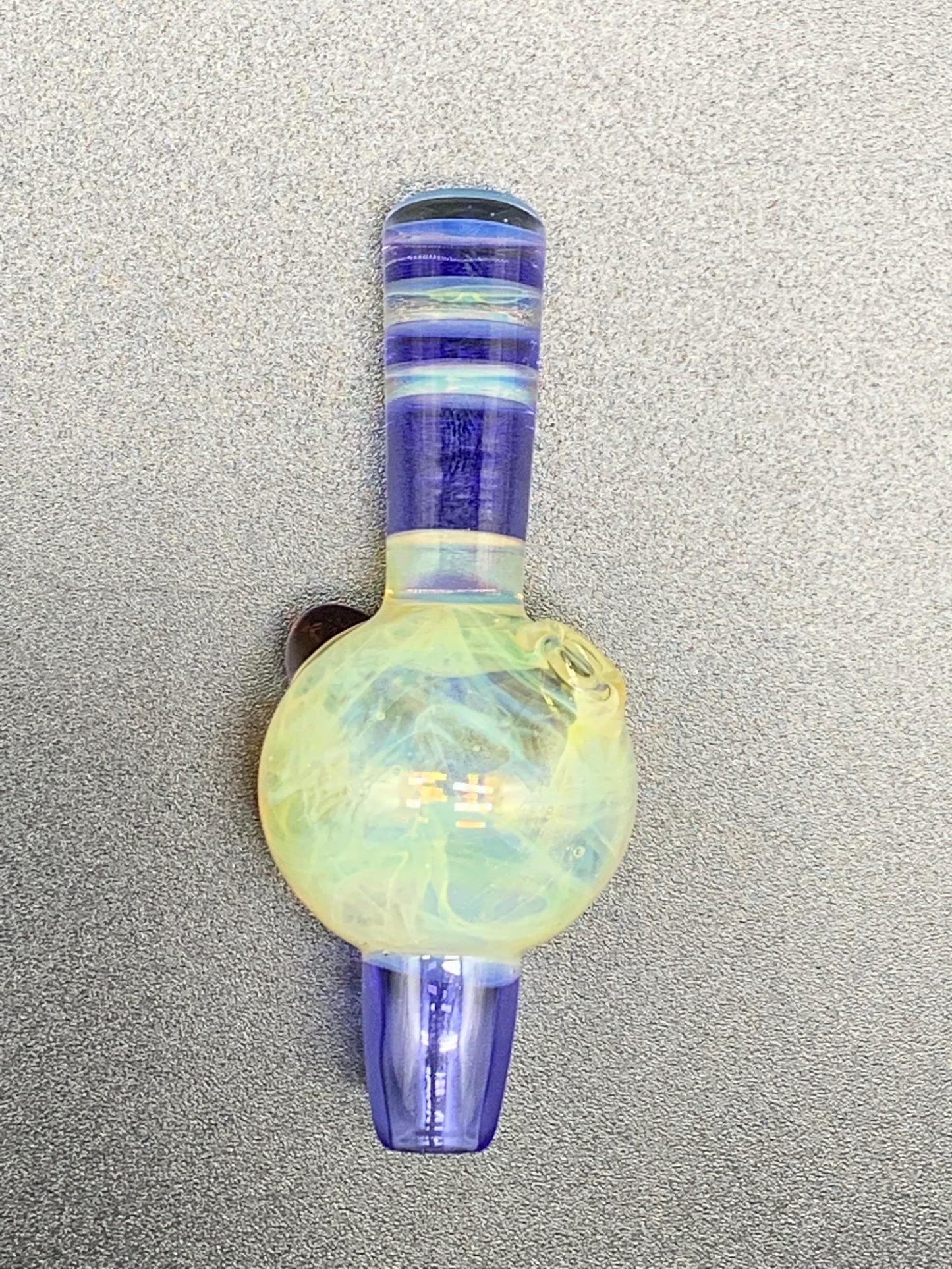 Gargamelt Glass Amber Purple mix Encalmo Bubble Cap