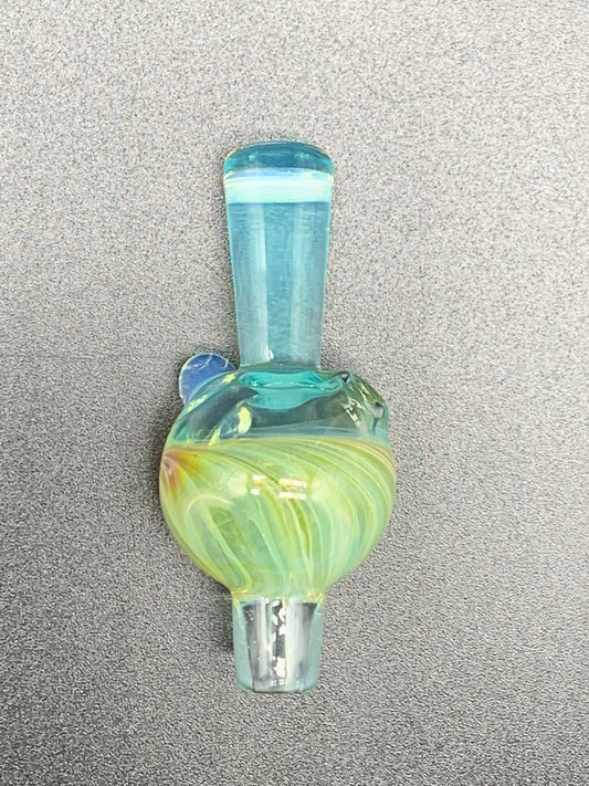 Gargamelt Glass Zen and Amber Purple mix Encalmo Bubble Cap