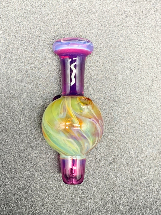 Gargamelt Glass Royal Jelly and Amber Purple mix Encalmo Bubble Cap