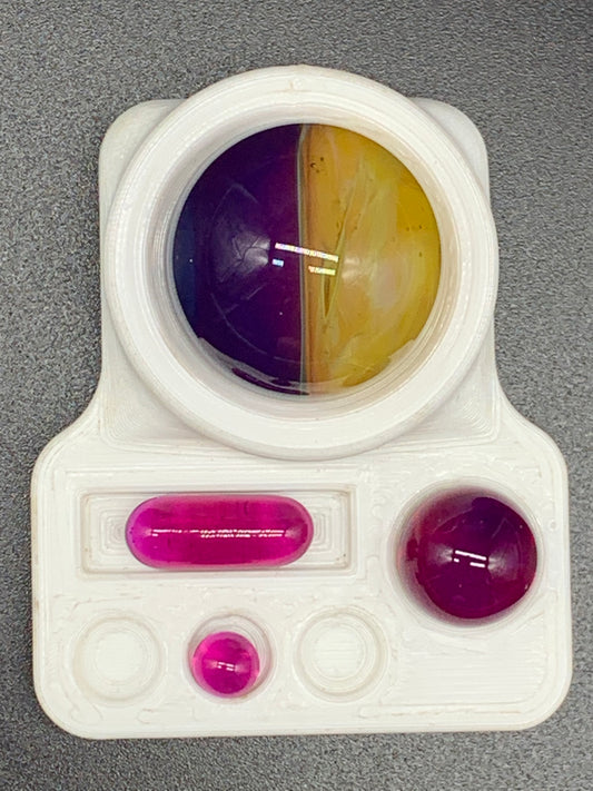 Gargamelt Glass Royal Jelly Amber Purple Encalmo Slurper Set