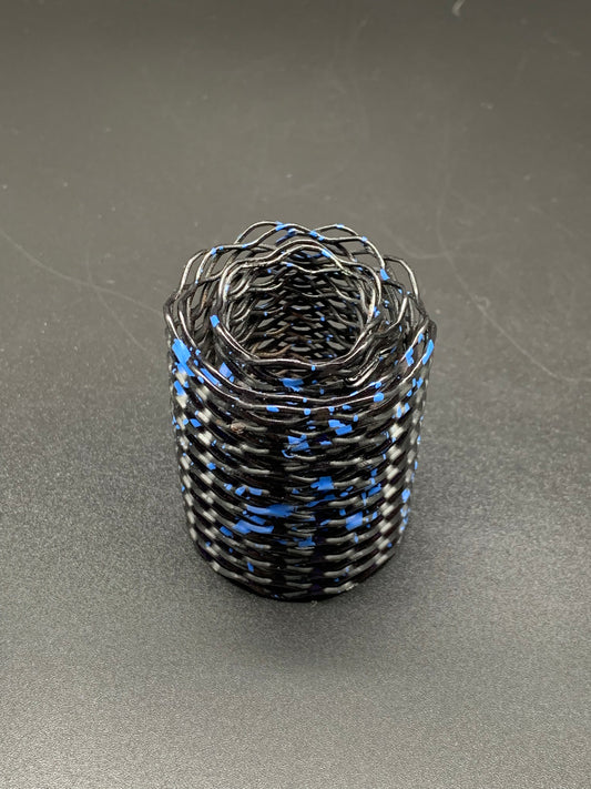 Heat Cage Black with Blue Splatter