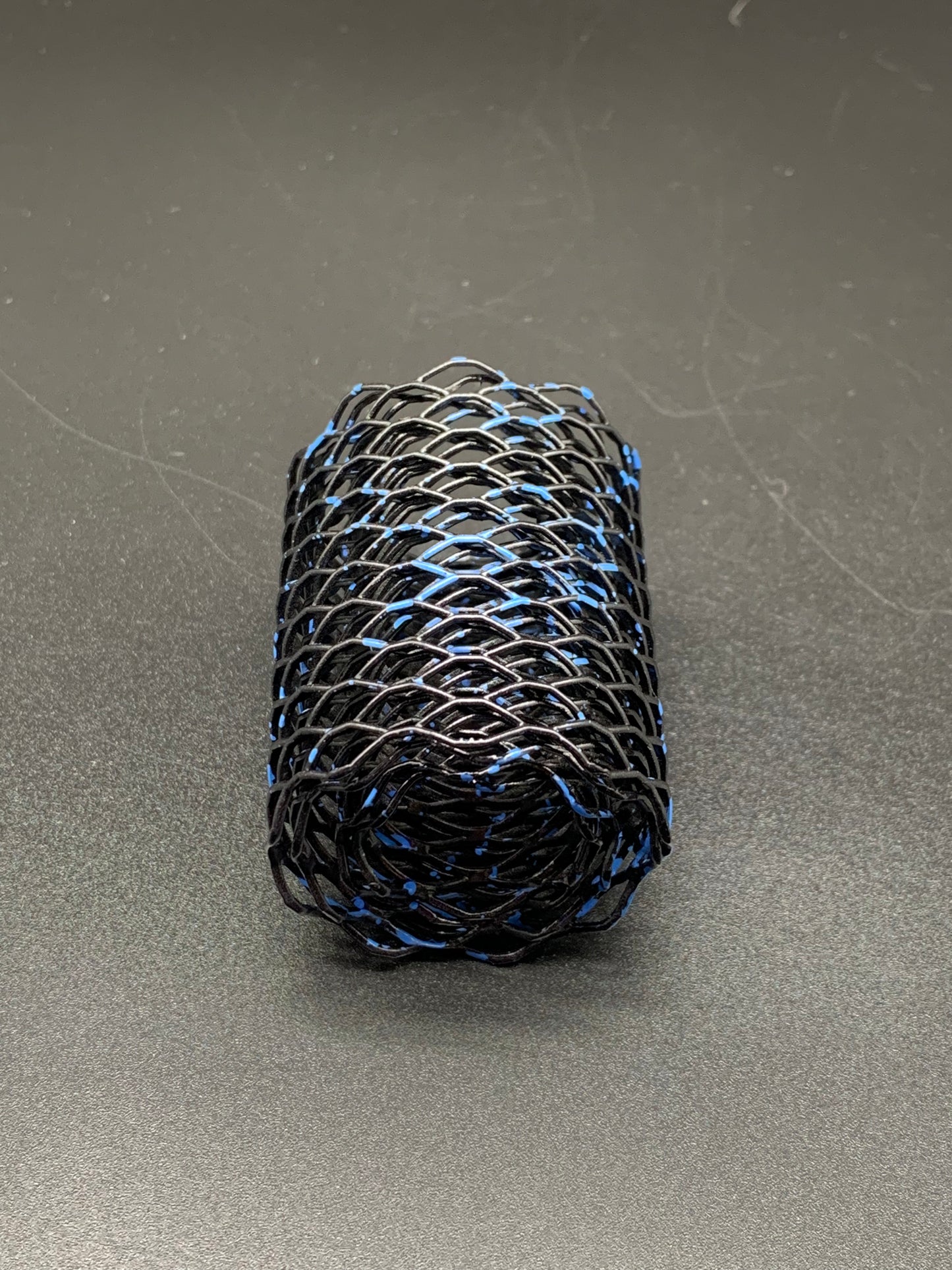 Heat Cage Black with Blue Splatter