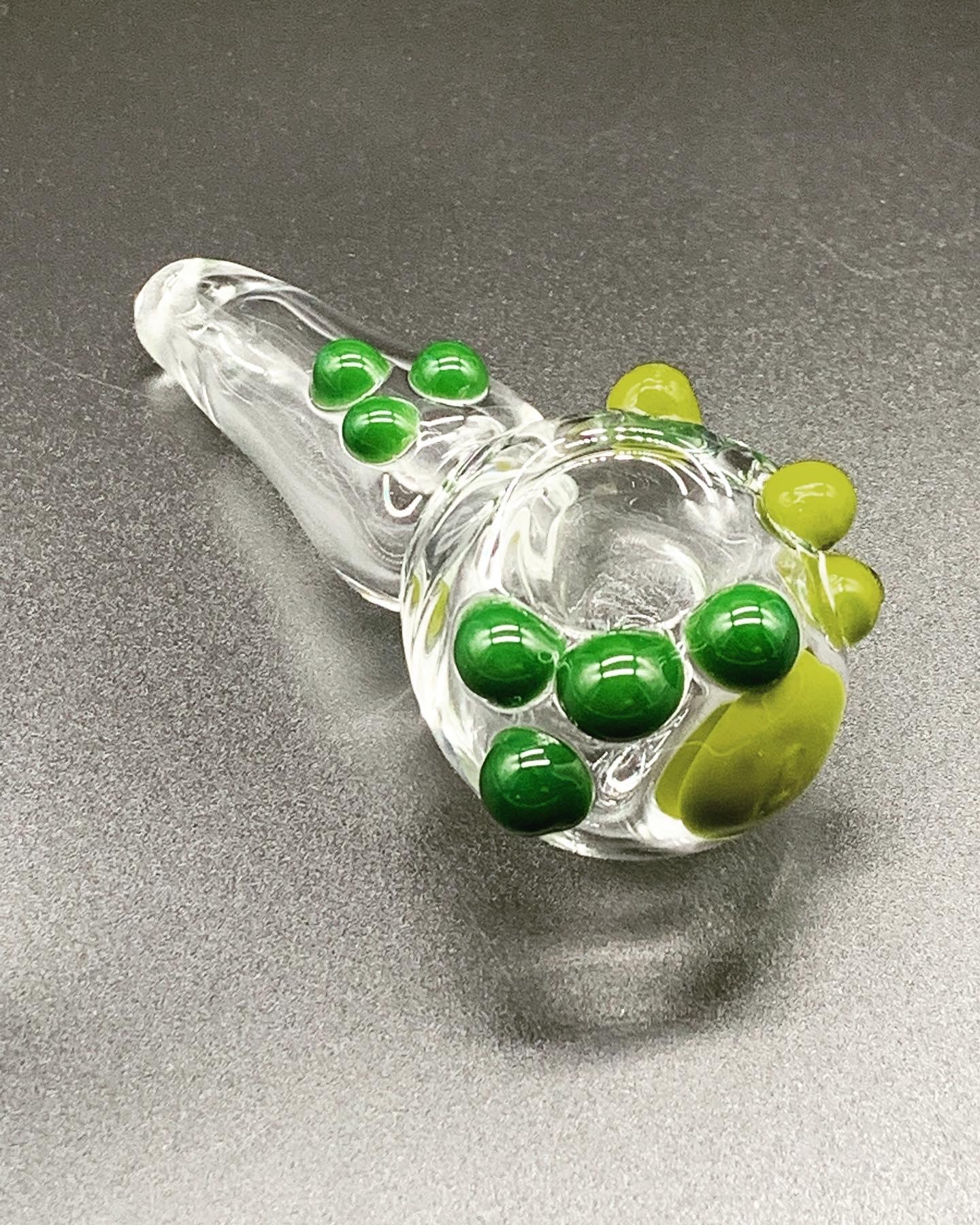 Outerlimits Glass Green and chartreuse pipe