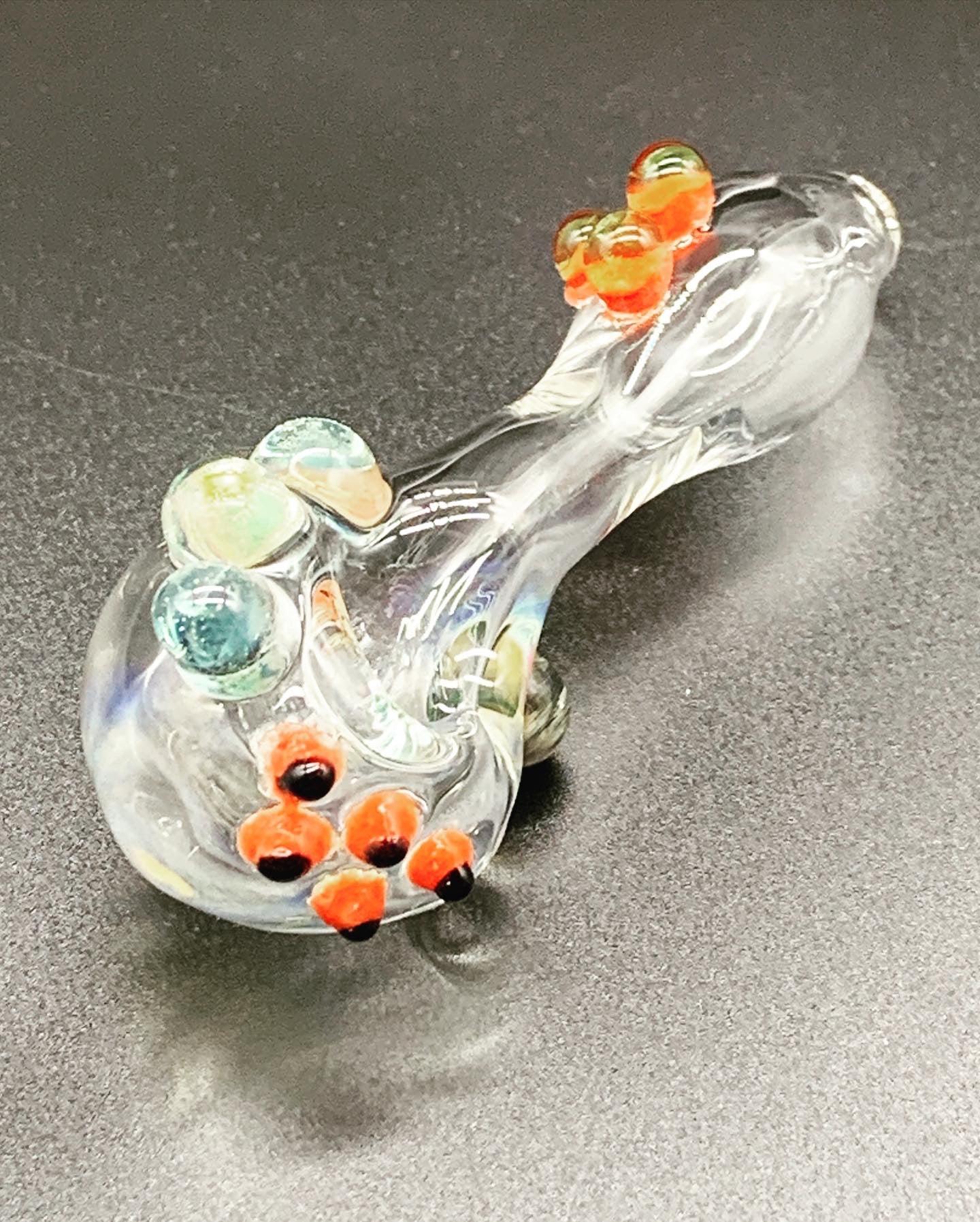 Outerlimits Glass orange and fumed accented pipe