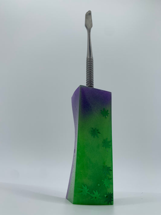 Create4all Green and Purple Resin Tool with Leafs